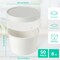 50pack 8oz Paper Soup Containers with Lids, Disposable Kraft Paper Food Cups, Ice Cream Cups, Food Storage with Vented Lids, Microwavable and Freezer Safe (White)